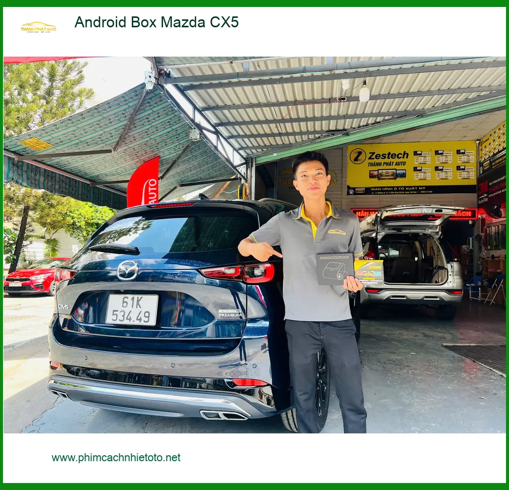 Chị Thanh lắp Android Box Mazda CX5 tại Quận 10 để giải trí trên xe không giới hạn