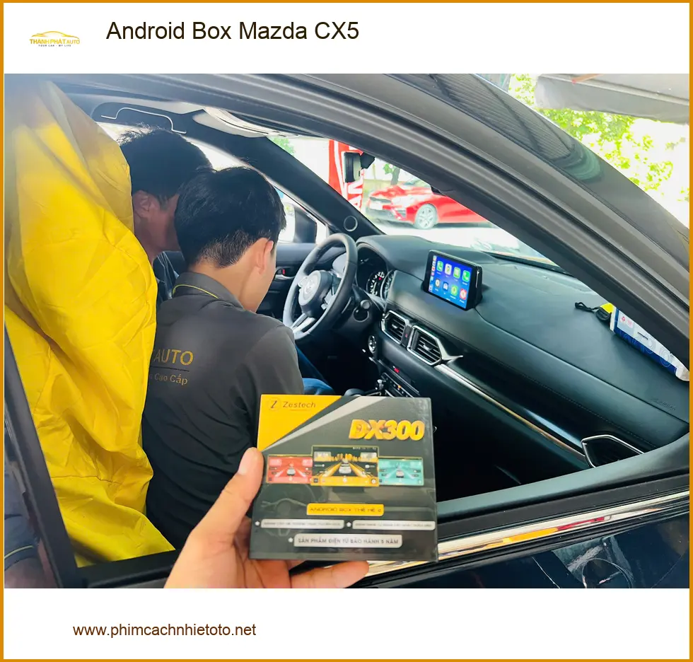 Chị Thanh lắp Android Box Mazda CX5 tại Quận 10 để giải trí trên xe không giới hạn ảnh thực tế 2