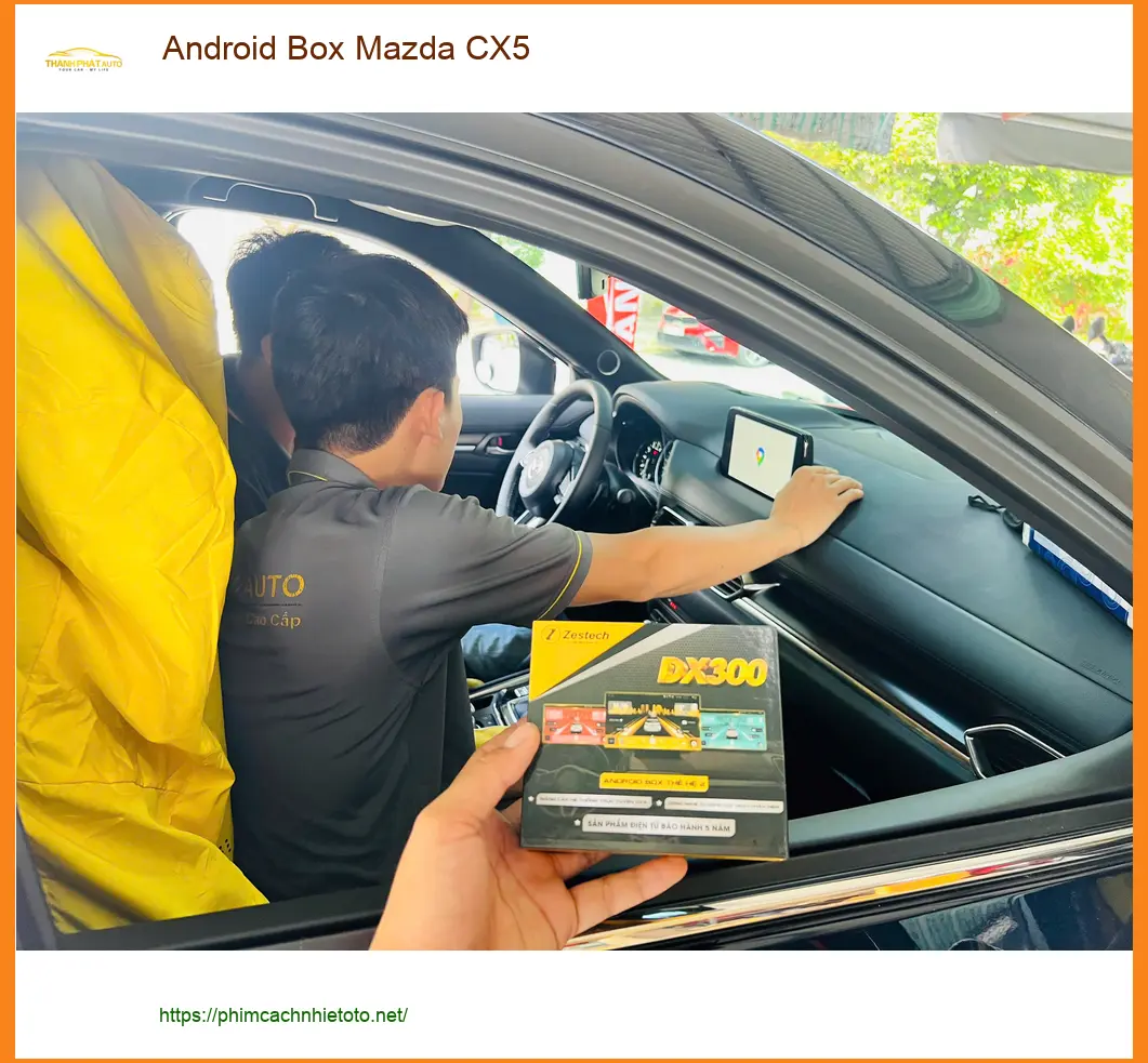 Chị Thanh lắp Android Box Mazda CX5 tại Quận 10 để giải trí trên xe không giới hạn ảnh thực tế 4
