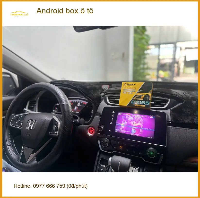 Anh Khải lắp Android box ô tô cho Honda CRV tiện lợi tại Quận 11