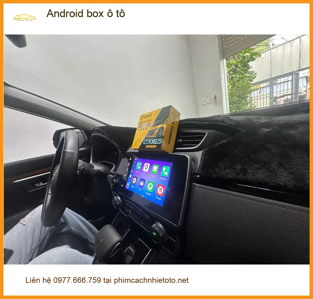 Anh Khải lắp Android box ô tô cho Honda CRV tiện lợi tại Quận 11 ảnh thực tế 3