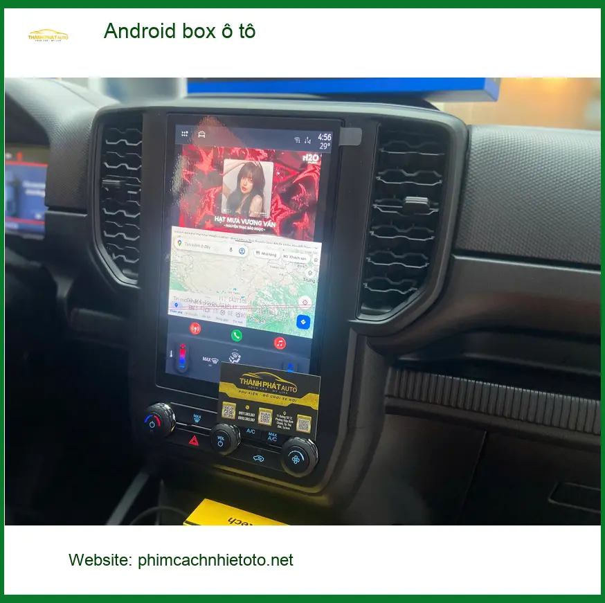 Anh Hưng lắp Android box ô tô chính hãng cho Hyundai Santa Fe tại Quận Thủ Đức