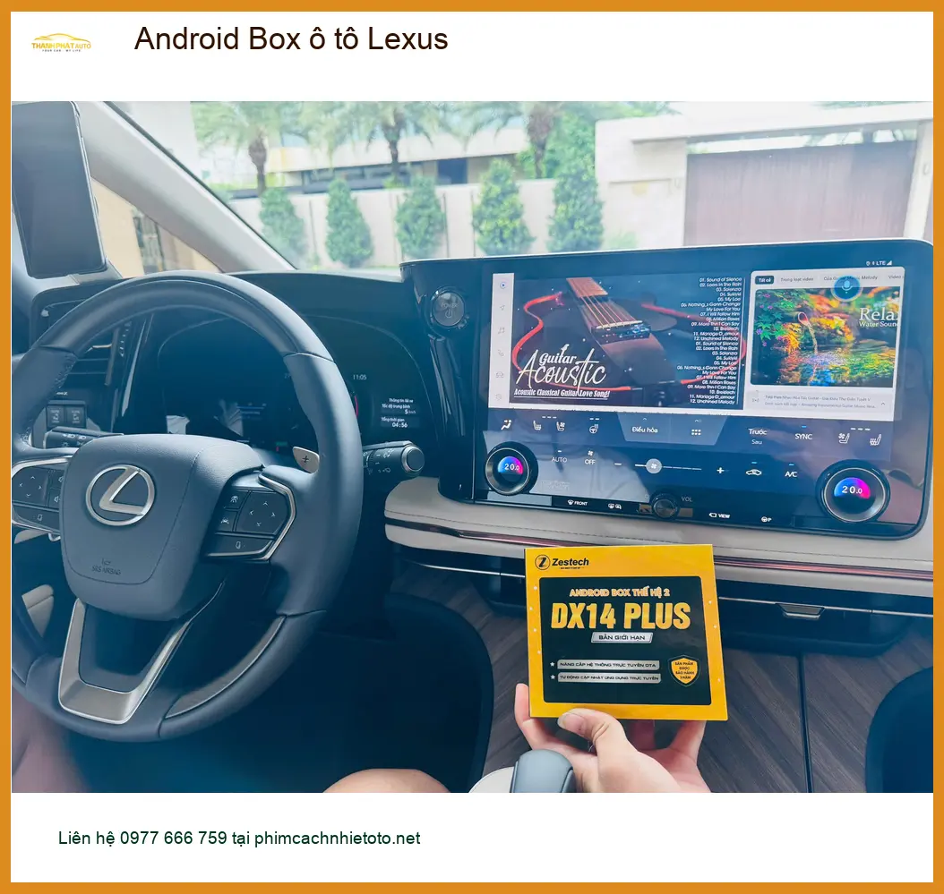 Anh Đình lắp Android Box ô tô Lexus RX350 tại Quận 6 để trải nghiệm đa phương tiện