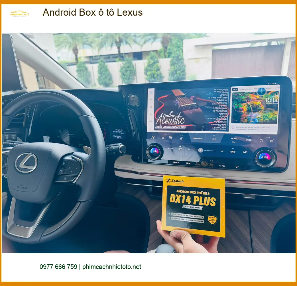 Anh Đình lắp Android Box ô tô Lexus RX350 tại Quận 6 để trải nghiệm đa phương tiện ảnh thực tế 3