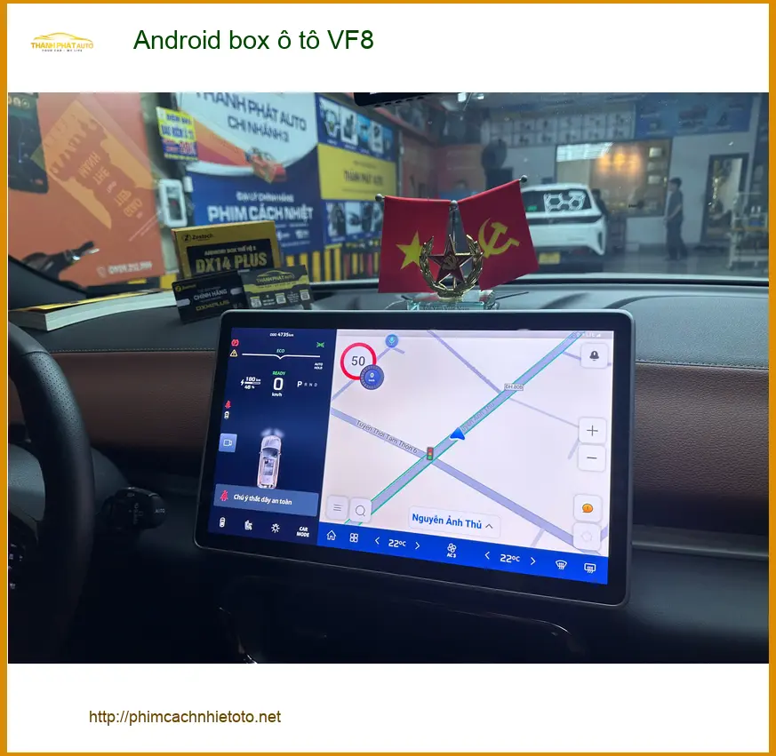 Anh Tuấn Kiệt lắp Android box ô tô VF8 tại Quận Tân Phú để nâng tầm giải trí trên xe