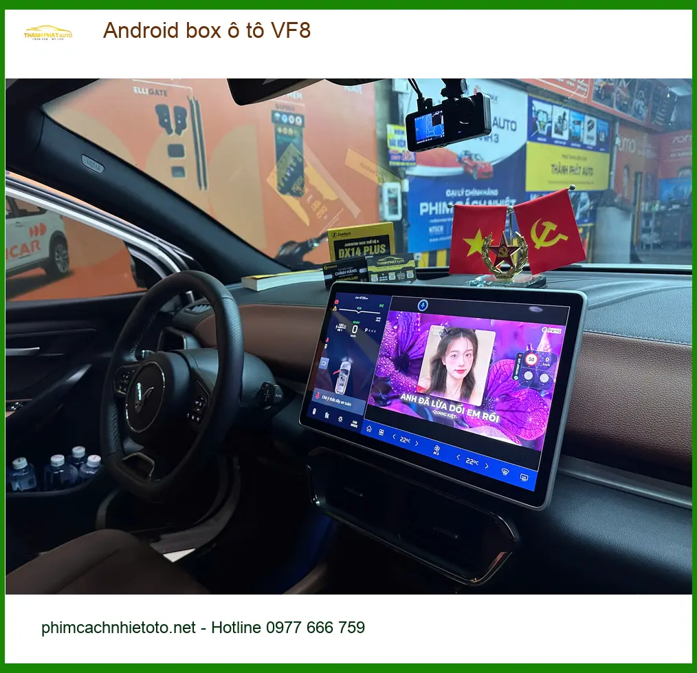 Anh Tuấn Kiệt lắp Android box ô tô VF8 tại Quận Tân Phú để nâng tầm giải trí trên xe ảnh thực tế 4