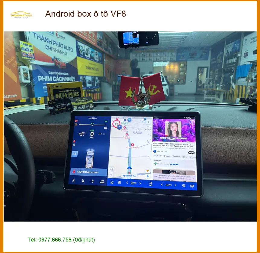 Anh Tuấn Kiệt lắp Android box ô tô VF8 tại Quận Tân Phú để nâng tầm giải trí trên xe ảnh thực tế 5