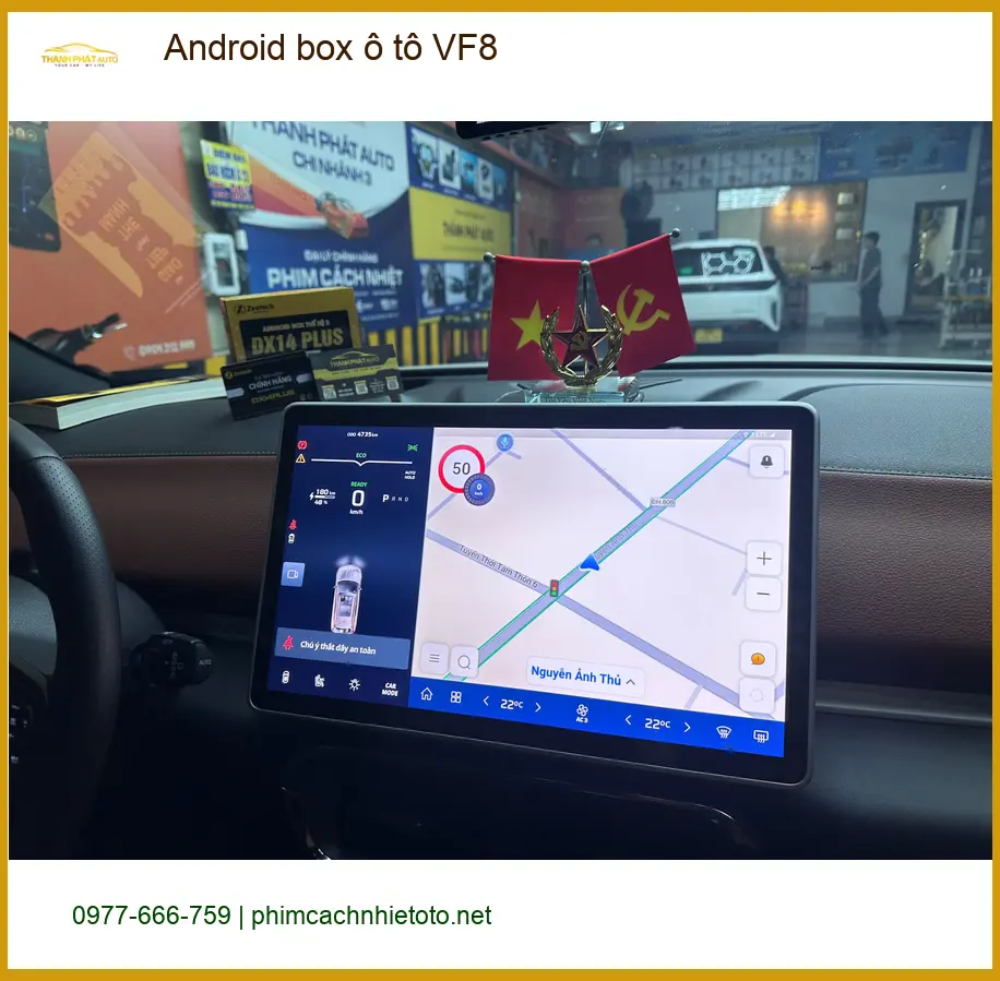 Anh Khang lắp Android Box cho VF8 ở Thủ Đức dùng YouTube tiện lợi ảnh thực tế 2