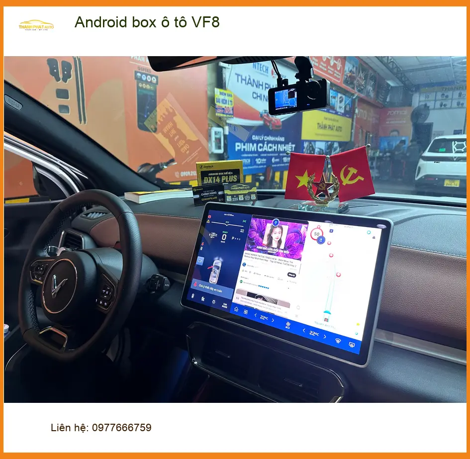 Anh Khang lắp Android Box cho VF8 ở Thủ Đức dùng YouTube tiện lợi ảnh thực tế 4