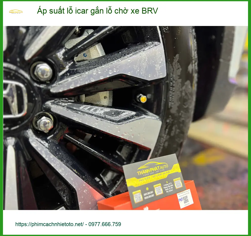 Chị Mai lắp cảm biến áp suất lốp Icar gắn lỗ chờ xe BRV tại Quận 1 ảnh thực tế 5