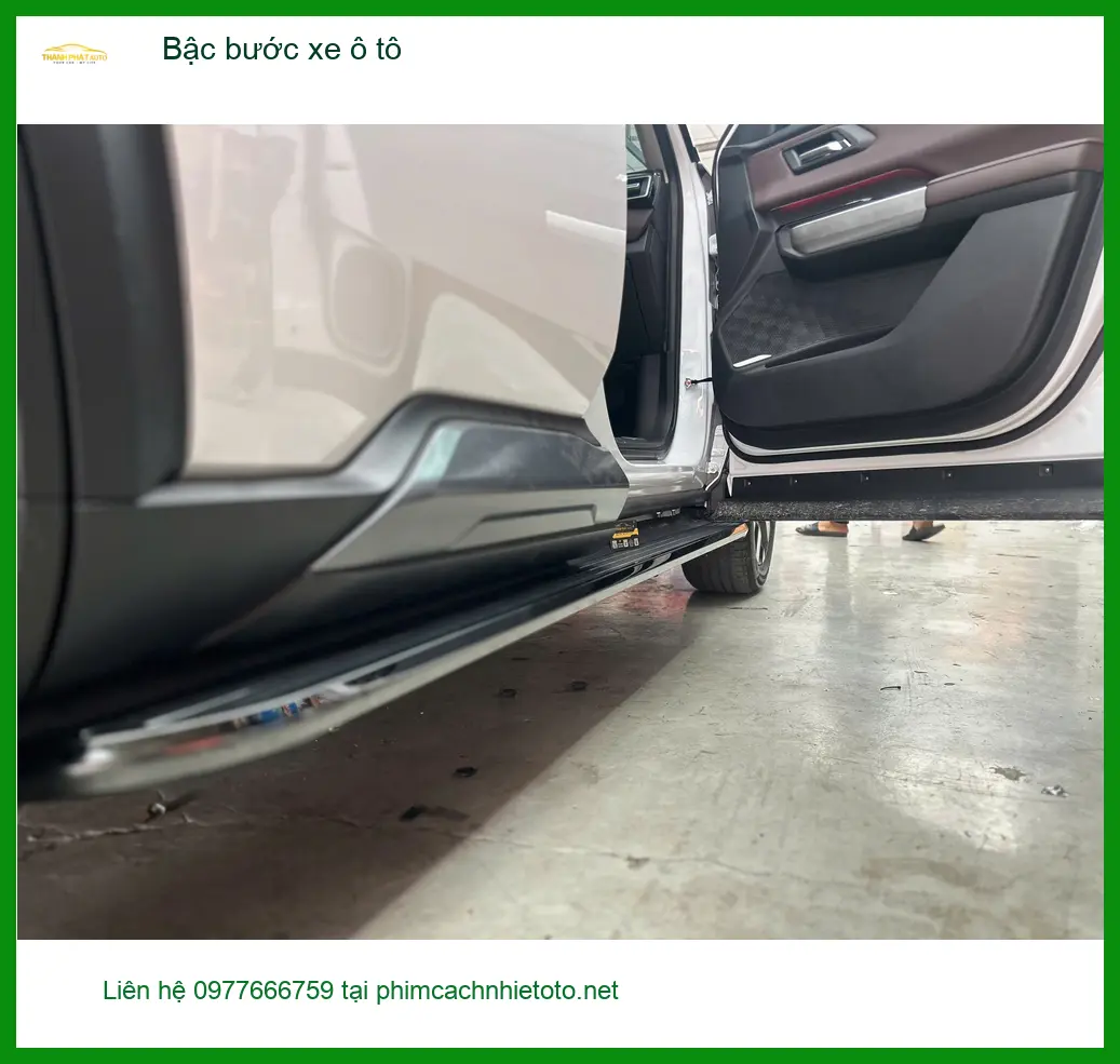 Anh Kiên lắp bậc bước xe ô tô Hyundai Santa Fe tại Củ Chi để tiện lên xuống ảnh thực tế 2