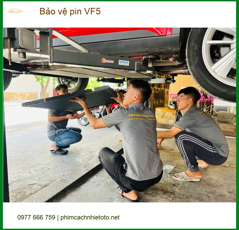 Anh Minh lắp bảo vệ pin VinFast VF5 tại Bình Chánh để tối ưu hiệu suất và tuổi thọ pin ảnh thực tế 4