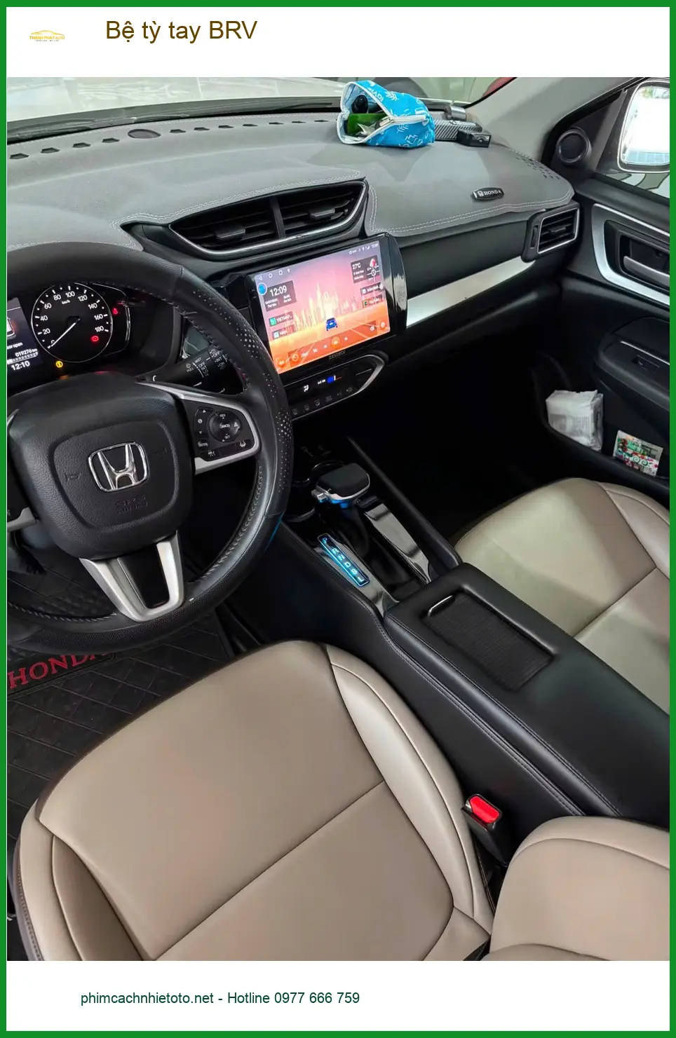 Anh Tấn lắp bệ tỳ tay Honda BRV tại Quận Tân Bình để hành trình dài không còn mệt mỏi ảnh thực tế 2