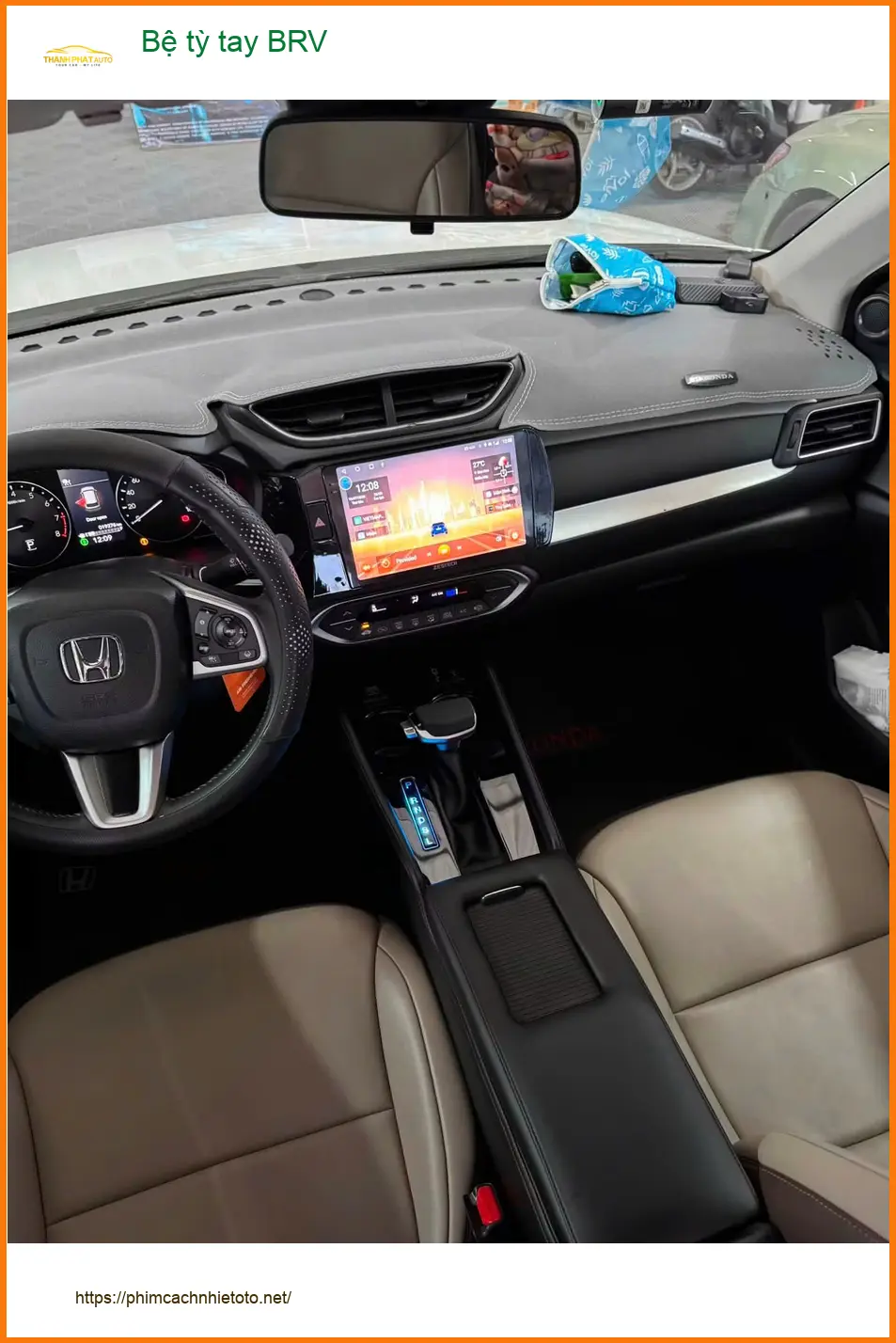 Anh Dũng lắp Bệ tỳ tay BRV cho Honda BRV tại Phú Nhuận, lái xe êm ái hơn ảnh thực tế 2