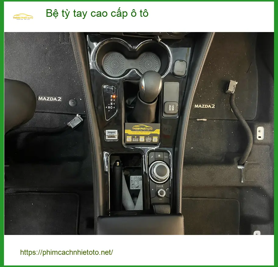 Chị Thanh nâng cấp bệ tỳ tay cao cấp ô tô cho Hyundai Accent ở Quận 2 ảnh thực tế 2