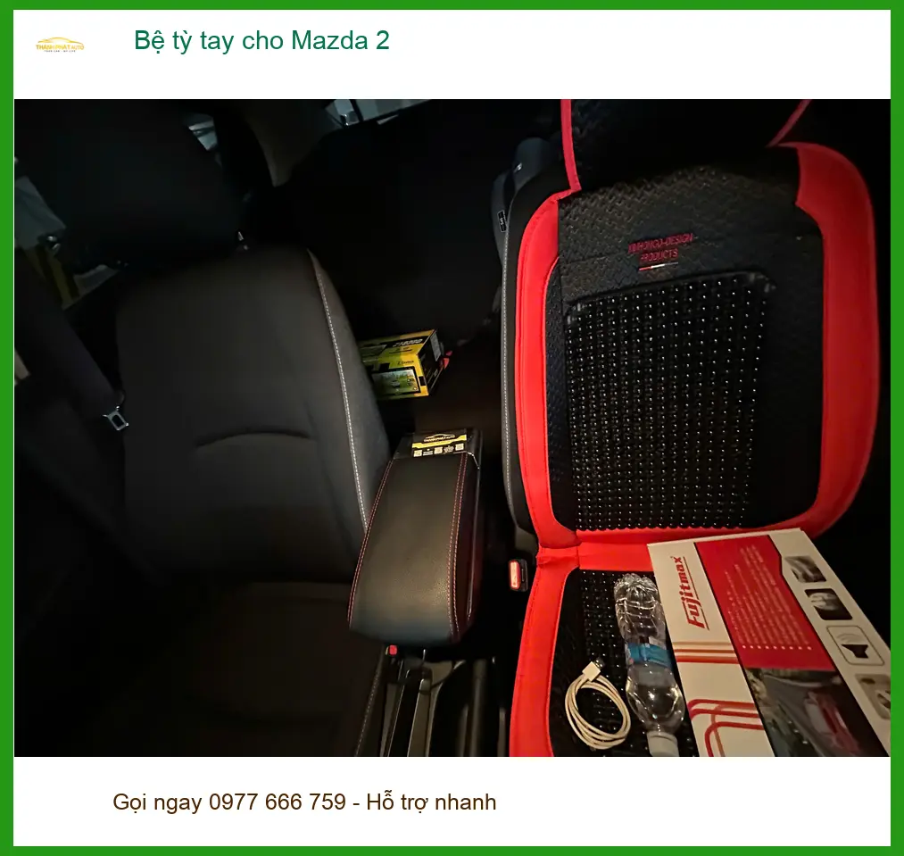 Anh Tấn lắp bệ tỳ tay cho Mazda 2 tại Hóc Môn vì muốn lái xe đường dài thoải mái hơn ảnh thực tế 2