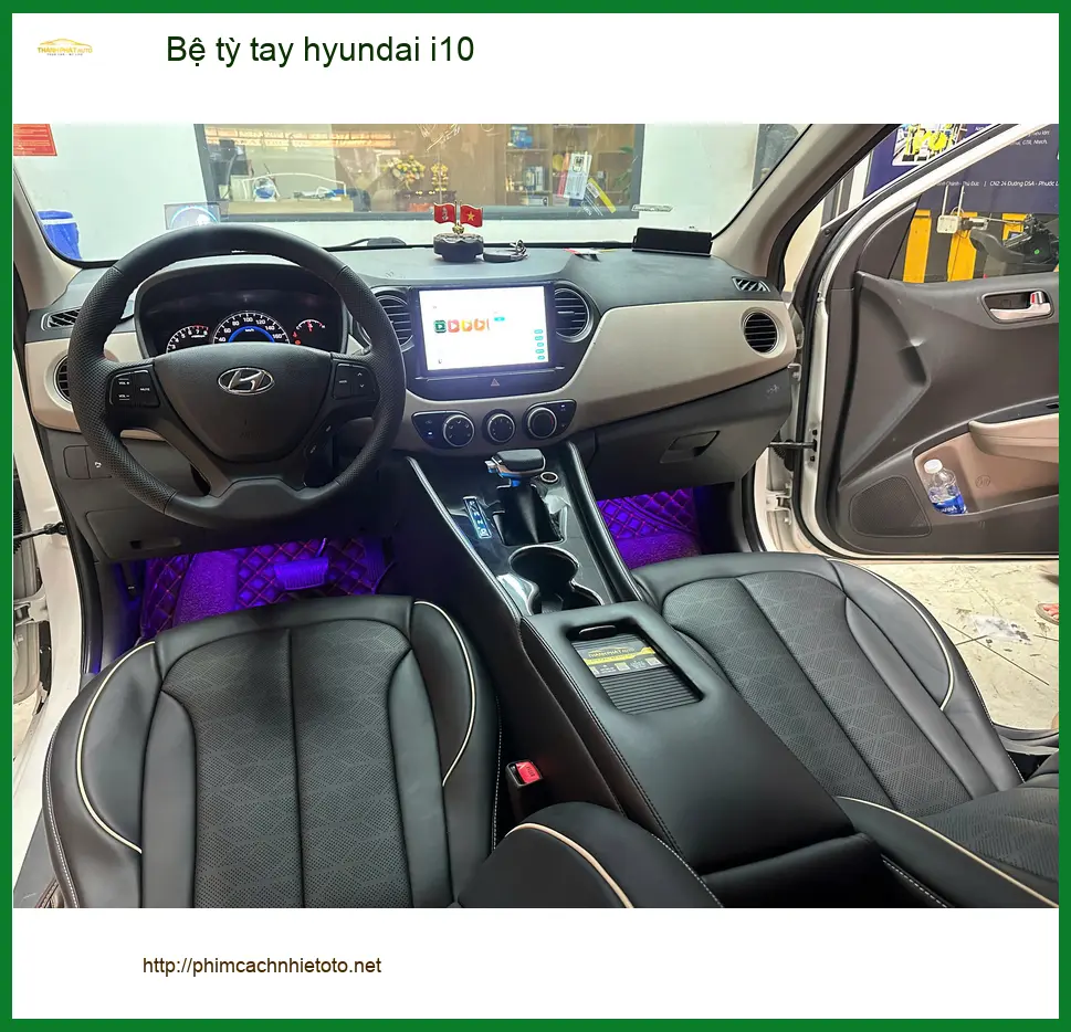 Địa chỉ lắp bệ tỳ tay Hyundai i10 Quận 4 uy tín, giúp anh Đức Tùng giảm mỏi vai gáy ảnh thực tế 3