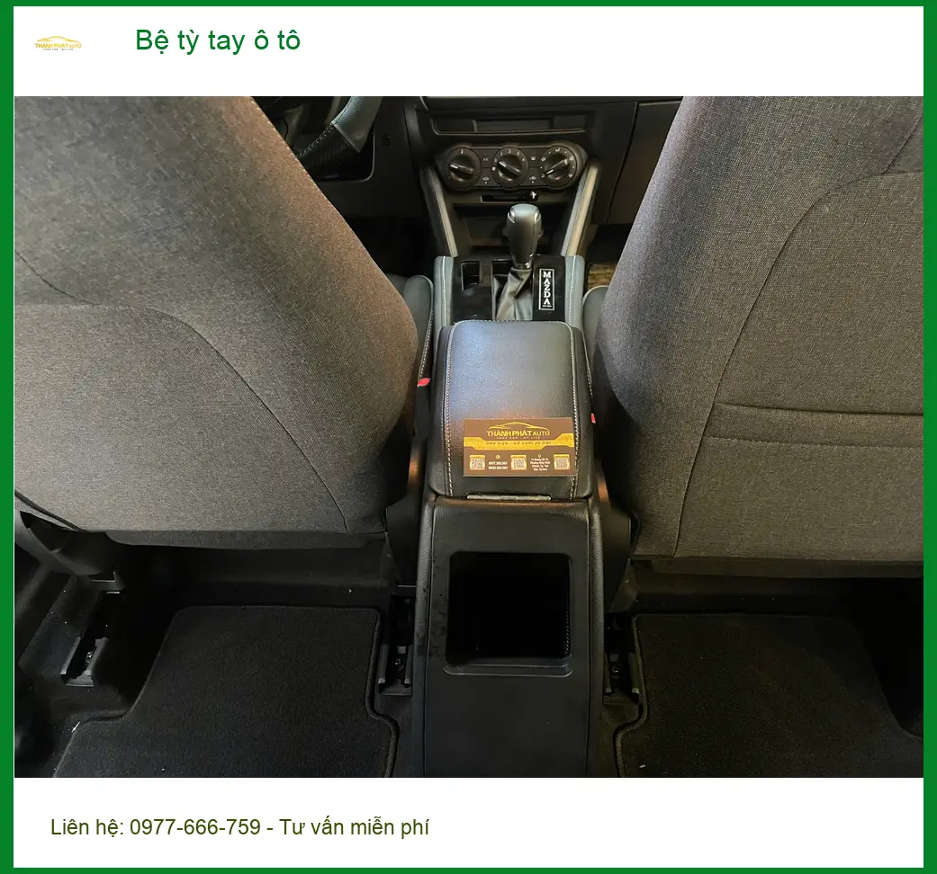 Chú Sỹ lắp bệ tỳ tay ô tô Mitsubishi Attrage để đỡ mỏi tay tại Nhà Bè ảnh thực tế 2