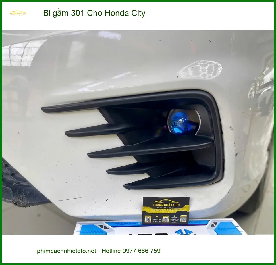 Anh Quân độ Bi gầm 301 cho Honda City tại Hóc Môn vì đèn zin không đủ sáng đi đêm