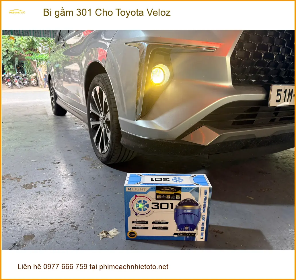 Anh Khải Lắp Bi Gầm 301 Cho Toyota Veloz Tại Quận 9 Để Tăng Sáng Đi Đêm ảnh thực tế 5