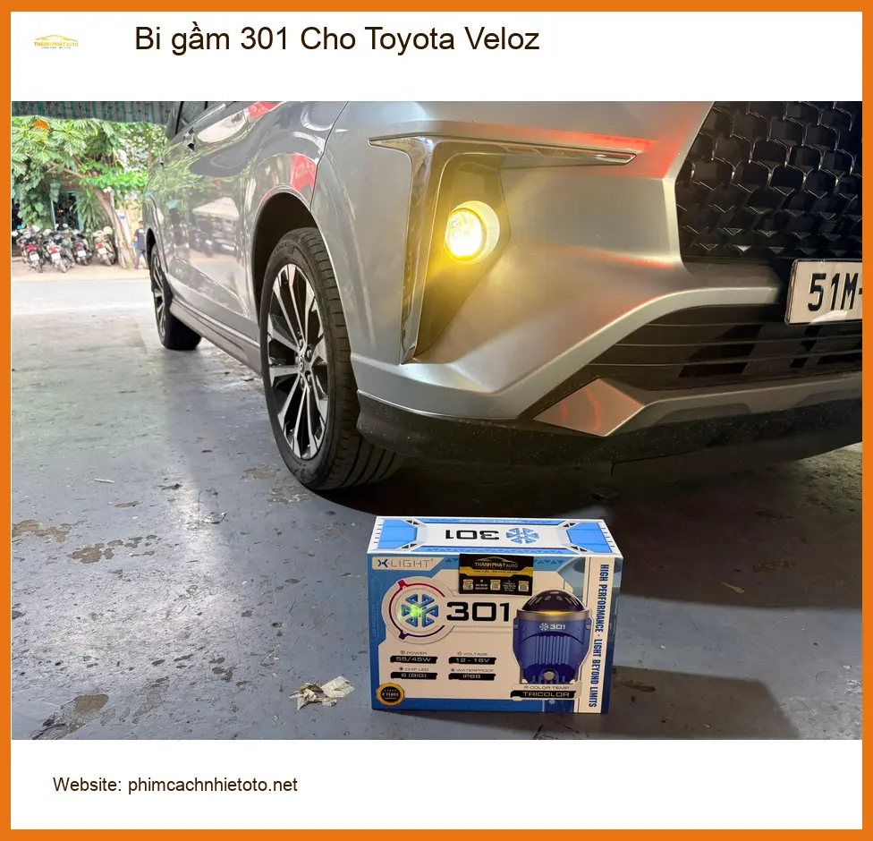 Anh Quang độ Bi gầm 301 cho Toyota Veloz tại Quận Gò Vấp vì đèn yếu