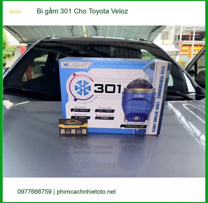 Anh Quang độ Bi gầm 301 cho Toyota Veloz tại Quận Gò Vấp vì đèn yếu ảnh thực tế 3
