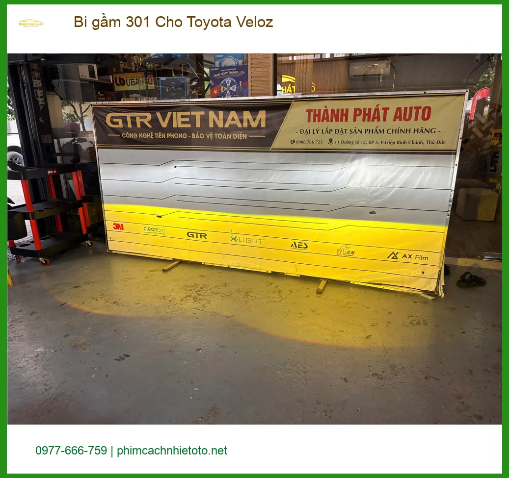 Anh Quang độ Bi gầm 301 cho Toyota Veloz tại Quận Gò Vấp vì đèn yếu ảnh thực tế 5