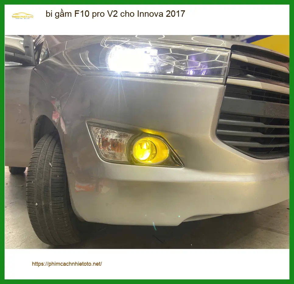Anh Tấn lắp bi gầm F10 pro V2 cho Innova 2017 Quận 3, cải thiện ánh sáng