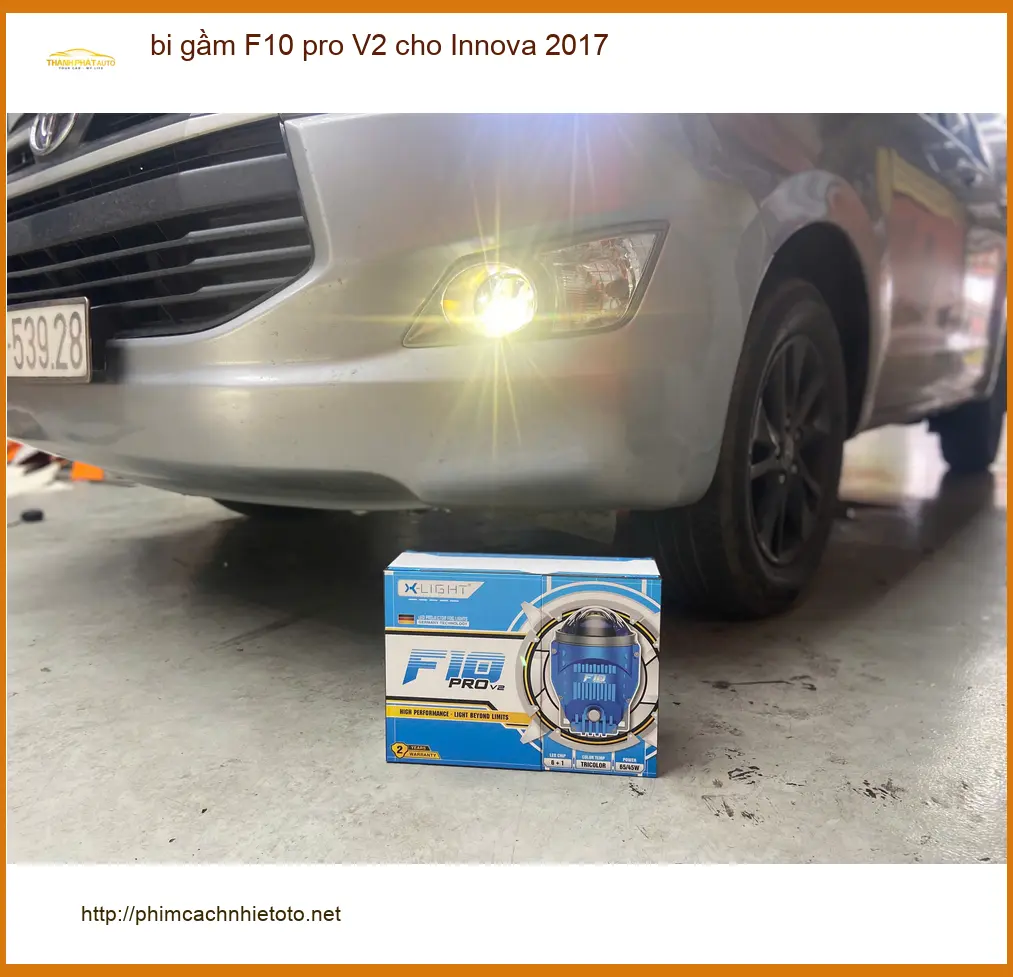 Chú Quang độ bi gầm F10 pro V2 cho Innova 2017 ở Tân Phú vì đèn zin yếu ảnh thực tế 3