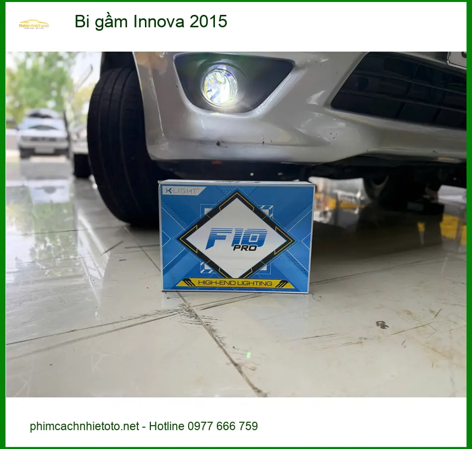 Anh Khôi độ bi gầm Toyota Innova 2015 tại Quận 4 vì đèn zin không đủ sáng khi đi đêm ảnh thực tế 3