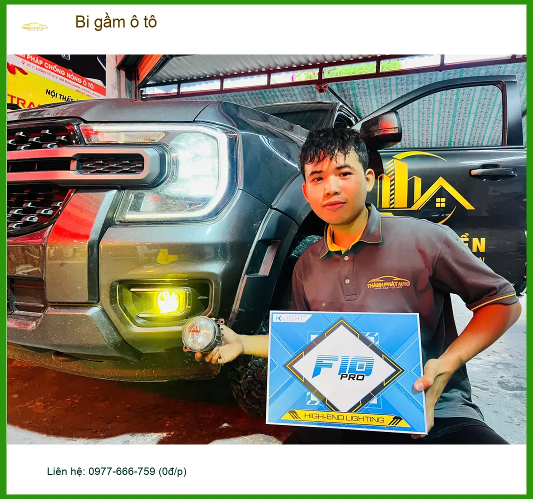 Anh Dũng lắp bi gầm ô tô Ford Everest tại Bình Chánh do đèn yếu ảnh thực tế 3