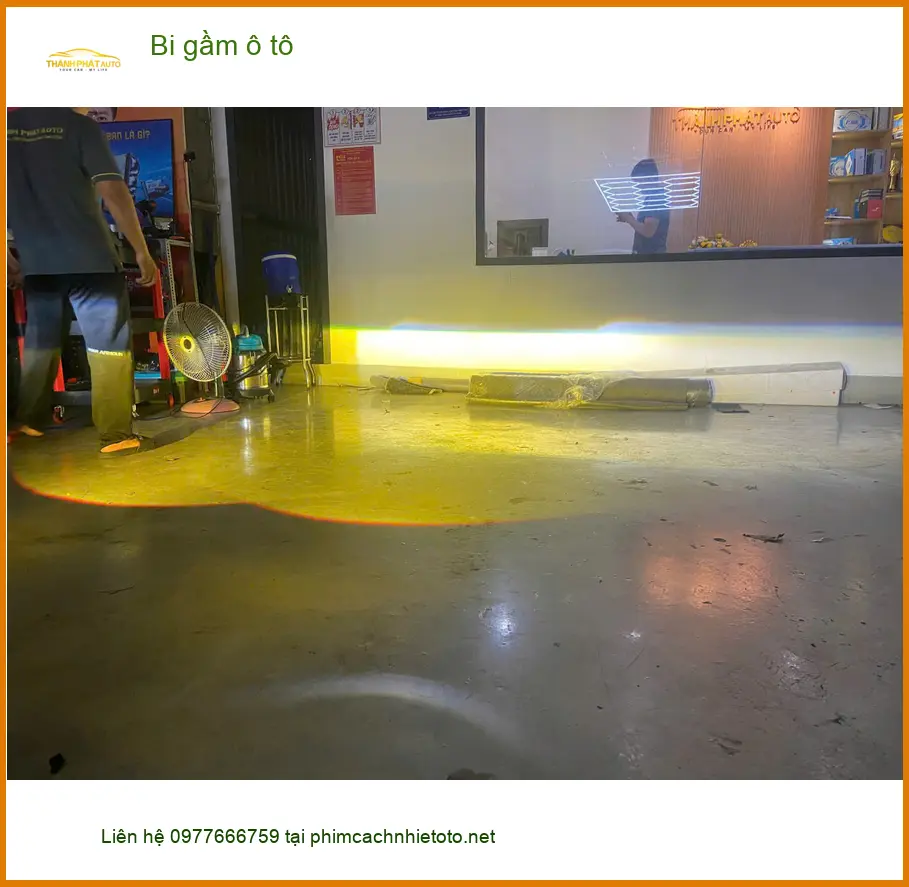 Anh Cường độ bi gầm ô tô Kia Sonet tại Quận 2 vì đèn zin không đủ sáng ảnh thực tế 2