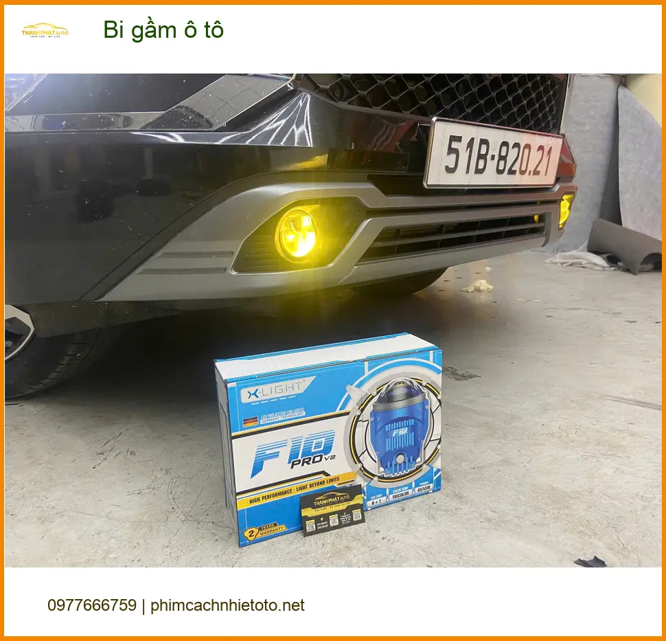 Anh Tuấn Kiệt độ bi gầm ô tô cho Camry tại Quận Thủ Đức vì đèn yếu ảnh thực tế 2