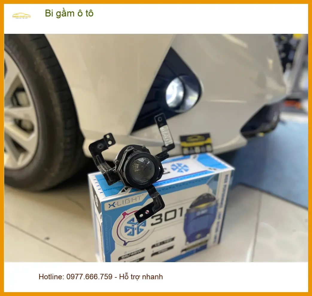 Anh Khánh độ bi gầm ô tô Hyundai Accent tại Quận 3 vì đèn zin yếu, khó đi đêm ảnh thực tế 2