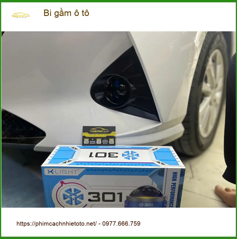 Anh Khánh độ bi gầm ô tô Hyundai Accent tại Quận 3 vì đèn zin yếu, khó đi đêm ảnh thực tế 4