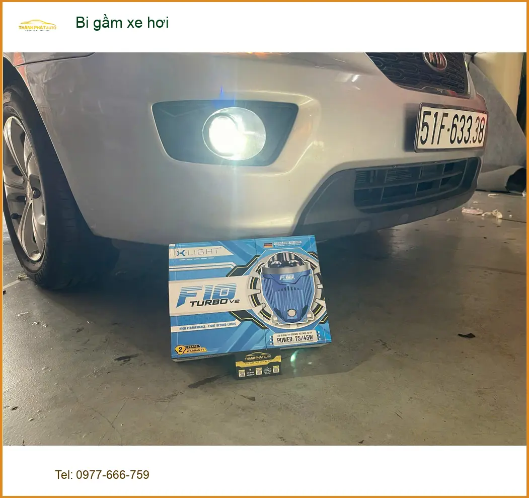 Anh Khải lắp bi gầm xe hơi Honda CR-V tại Hóc Môn để đi đêm an toàn ảnh thực tế 2