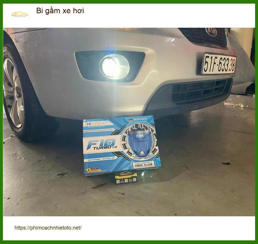 Anh Phước lắp bi gầm xe hơi Mitsubishi Xpander tại Quận 12 do đèn zin yếu