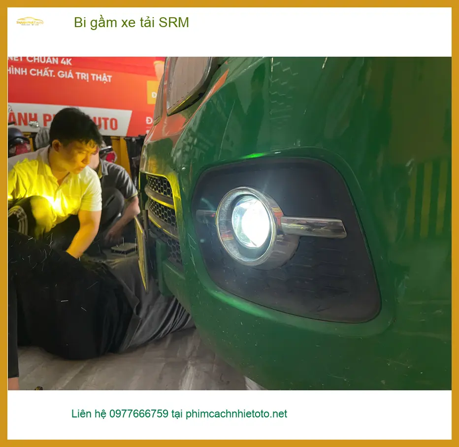 Anh Khôi lắp bi gầm xe tải SRM tại Quận 8 vì thường xuyên chở hàng đêm ở đường vắng ảnh thực tế 2