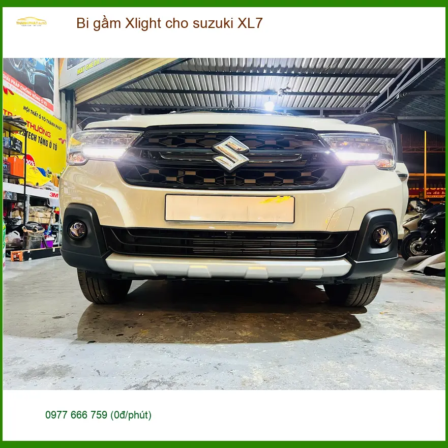 Anh Khải độ bi gầm Xlight cho Suzuki XL7 vì đèn zin không đủ sáng khi đi đêm ở Hóc Môn