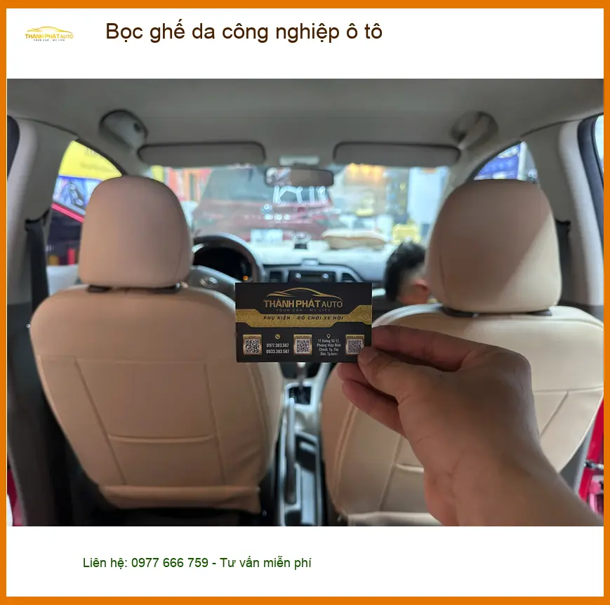 Chị Thảo bọc ghế da công nghiệp ô tô Hyundai Accent tại Quận 2 ảnh thực tế 3