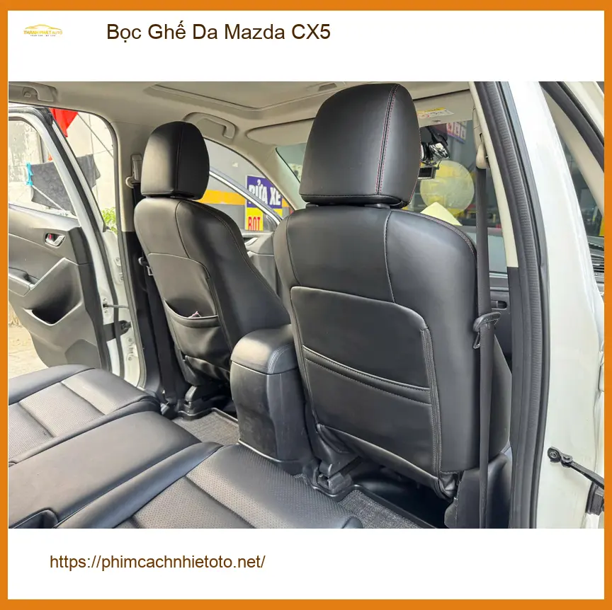 Anh Khải bọc ghế da Mazda CX5 Quận 1 vì ghế cũ đã xuống cấp ảnh thực tế 2