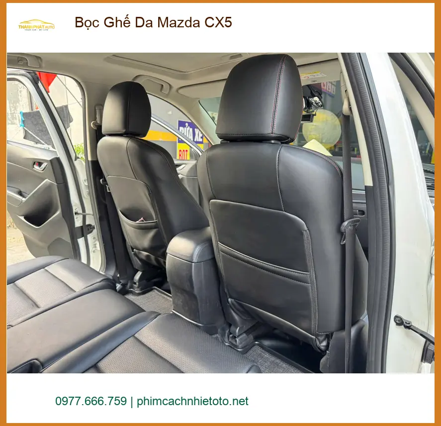 Chị Thảo bọc ghế da Mazda CX5 tại Quận Bình Tân để nâng tầm sang trọng, bền bỉ ảnh thực tế 2