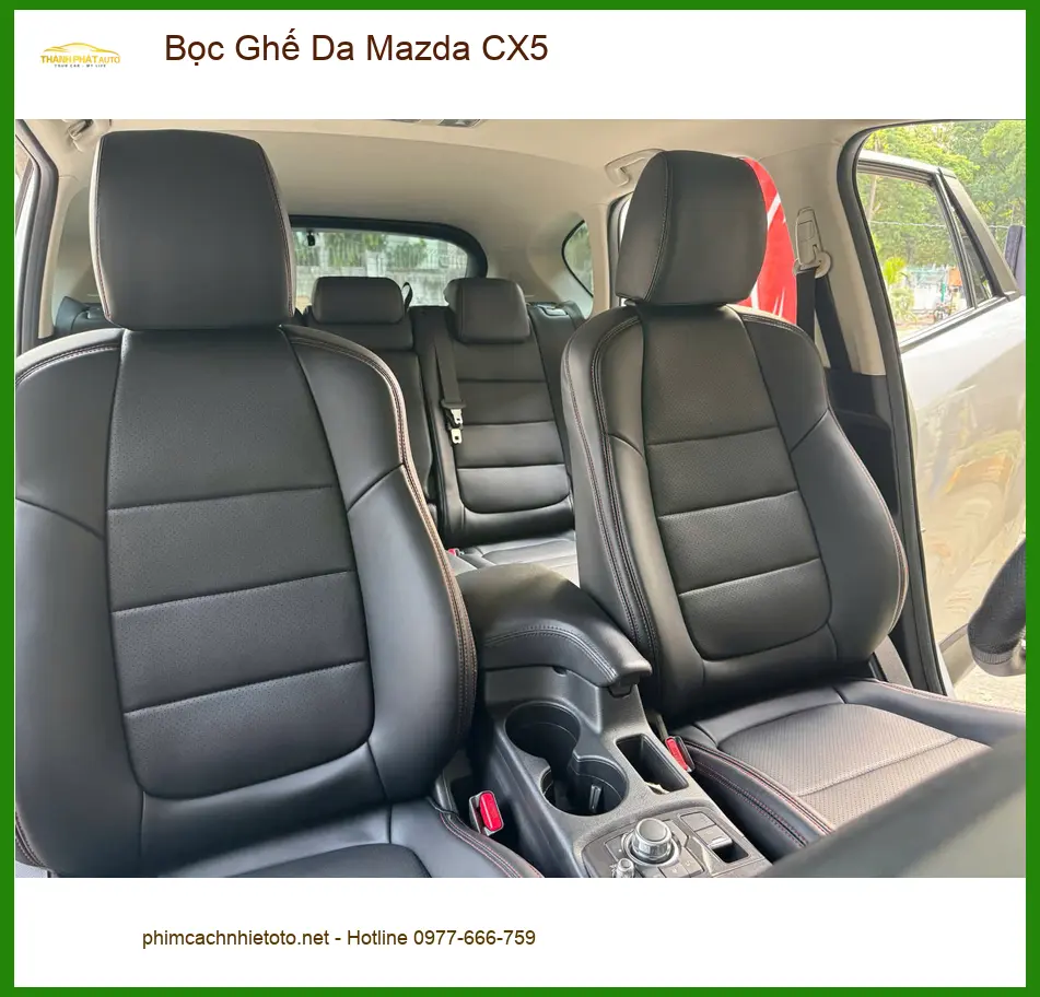 Chị Thảo bọc ghế da Mazda CX5 tại Quận Bình Tân để nâng tầm sang trọng, bền bỉ ảnh thực tế 3