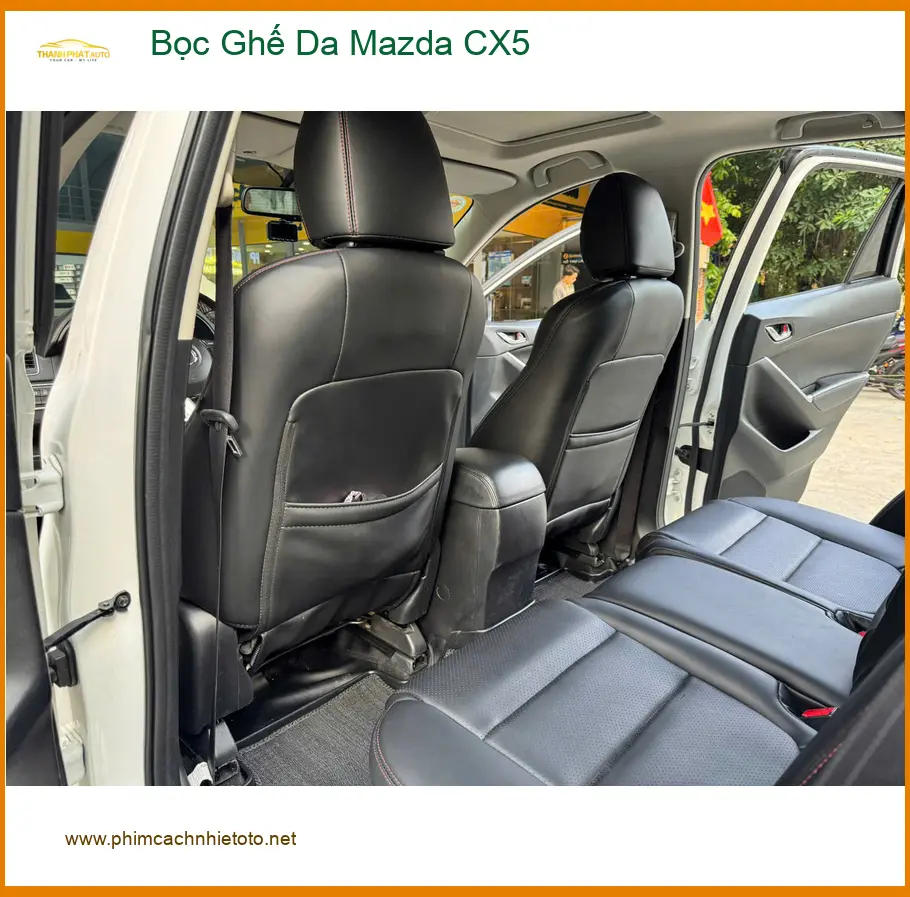 Chị Thảo bọc ghế da Mazda CX5 tại Quận Bình Tân để nâng tầm sang trọng, bền bỉ ảnh thực tế 5