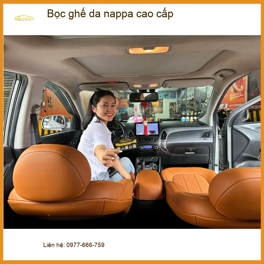 Anh Kiên bọc ghế da nappa cao cấp cho Hyundai Creta tại Quận 9 để nâng tầm nội thất