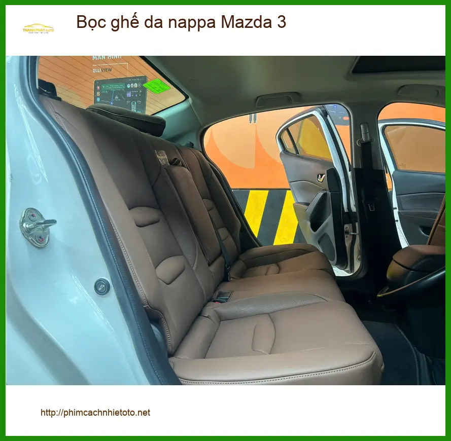 Anh Khải bọc ghế da nappa Mazda 3 tại Quận 2 để nâng tầm nội thất xe ảnh thực tế 3
