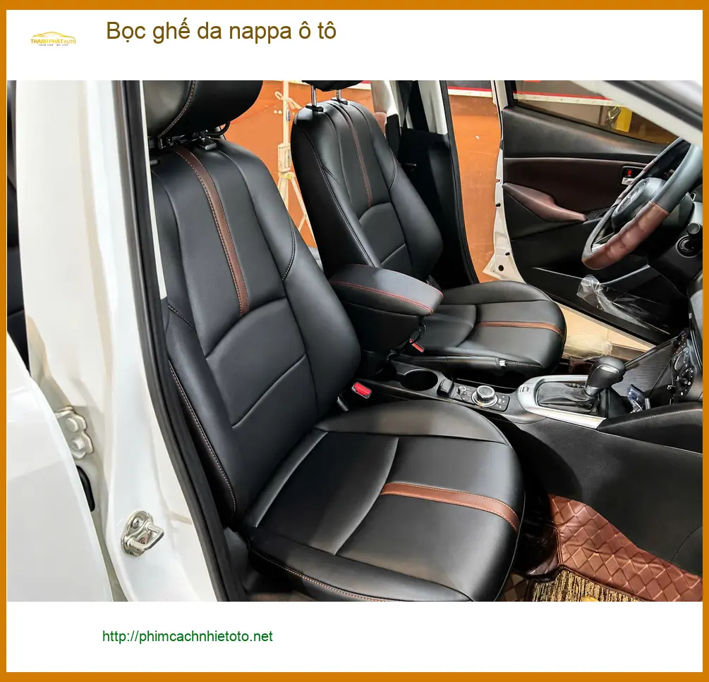 Chị Thanh bọc ghế da nappa ô tô cho Hyundai Santa Fe tại Quận 2 để nội thất sang trọng hơn ảnh thực tế 2