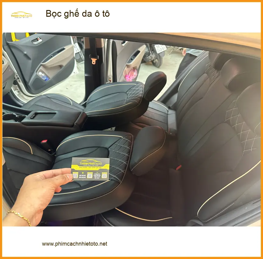Anh Minh bọc ghế da ô tô Hyundai Accent tại Quận Huyện Cần Giờ để nâng tầm sang trọng ảnh thực tế 2