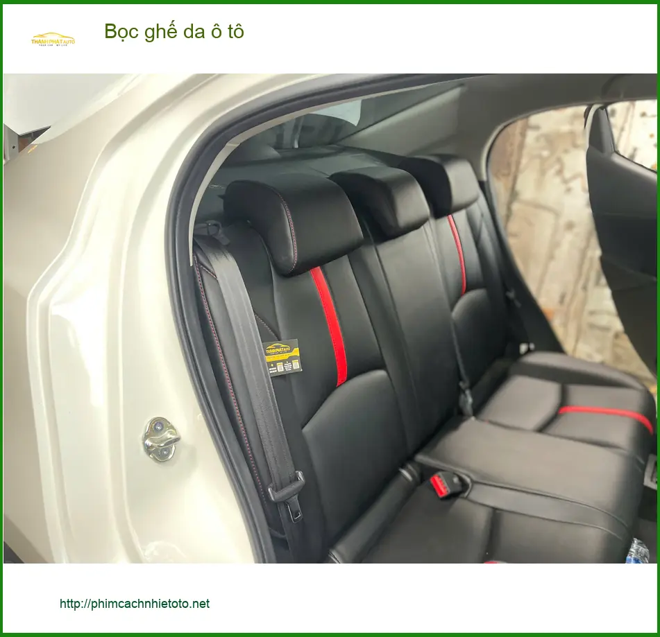 Anh Minh bọc ghế da Honda Civic tại Quận Bình Thạnh để nội thất luôn mới ảnh thực tế 4