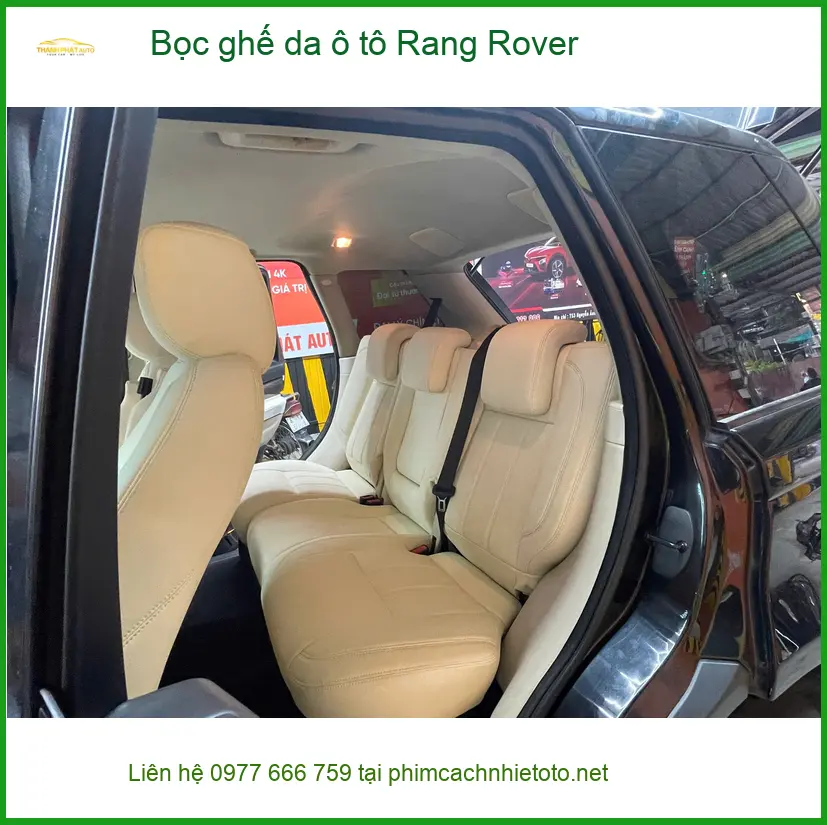 Anh Minh bọc ghế da ô tô Range Rover tại Quận 9 để nâng tầm sang trọng nội thất ảnh thực tế 2